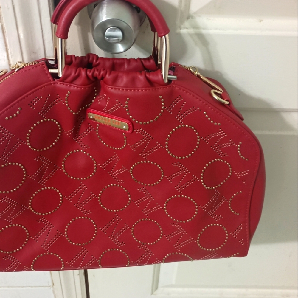 Nicole Lee brand red handbag